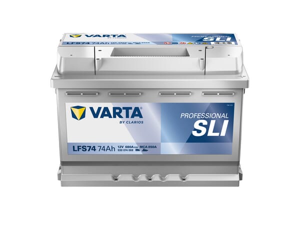 Batterie 12V 74Ah 680A LFS74 VARTA Professional Starter · réf. 930074068