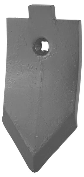 Pointe de cultivateur 230x120x10mm, plate, 1 trou, adaptée pour Lemken — réf. 51403374388