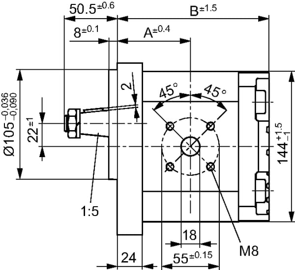 Pompe hydraulique AZPG-22-032LCB20MB Bosch Rexroth — réf. 0510725444