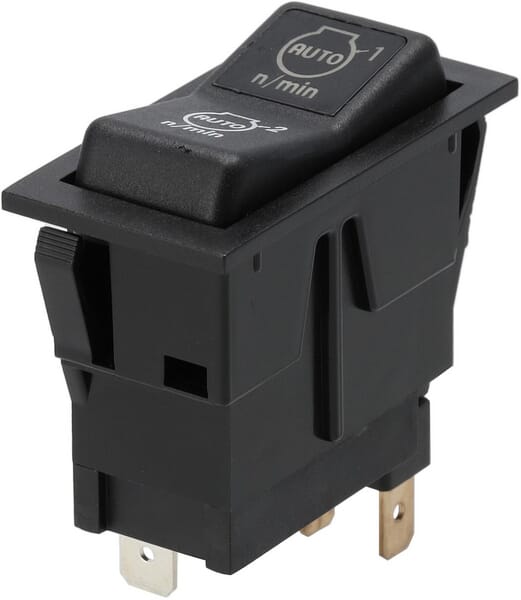 Interrupteur à bascule, (I)-0-(II), maman sur maman, 12 V, 4 broches, options de vitesse de rotation du moteur/auto — réf. SW10053KR