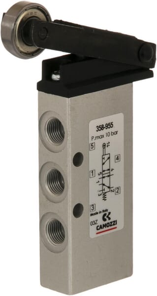 Distributeur 5/2, levier galet vue 2