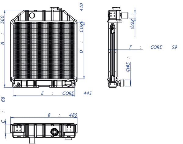 Radiateur  vue 4