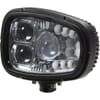 Headlight LED, LH 55W, rectangular, 12-24V, 214x172x110mm Deutsch plug, Heated, Kramp