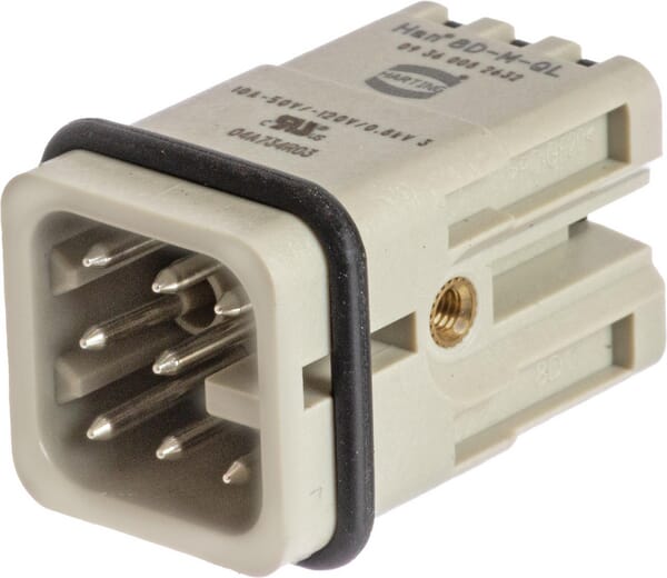 Insert de fiche mâle 8P. HAN-8D · réf. 09360082632