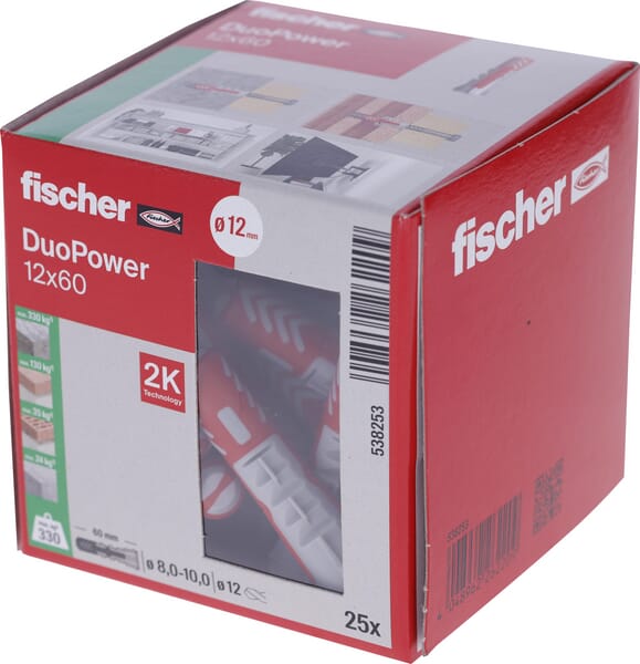 Prise Duopower 12x60 25 pcs · réf. 538253