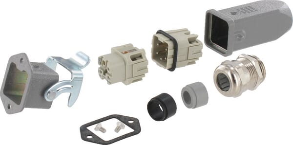 Connecteur cpl., encastré 5P · réf. HANKIT4AGM