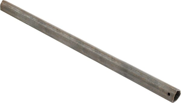 Tube profilé extérieur T20, triangulaire, diamètre 36 x 29,6 x 3,2 mm, longueur : 685 mm · réf. 43001521202100730