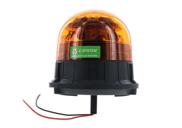 Gyrophare LED, 17W, 12-24V, ambre, filetée, Ø 146x140mm, E-VENUS par Sacex — réf. 2143L14E08
