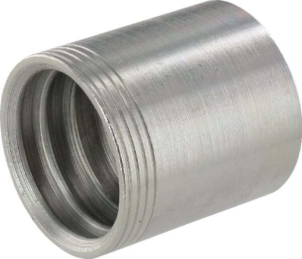 Jupe à sertir Ø52,6x56,4mm DN25 acier / zingué / blanc passivé Gates · réf. 16GS1F4