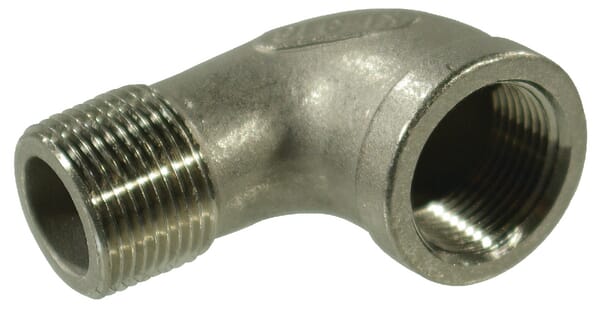 Tvarovka č.92 - Koleno 90° - Vnitřní závit x Vnější závit - Nerezová ocel 316