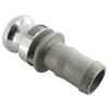 Quick coupling male coupler with hose end Aluminium