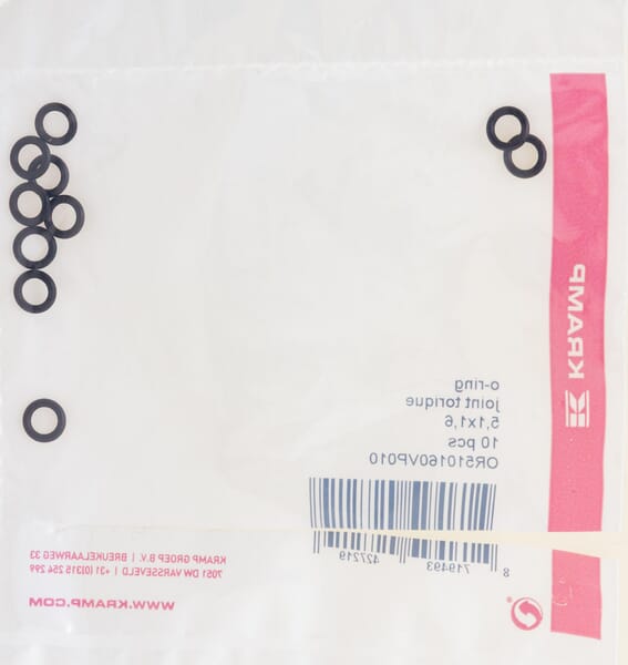 Joint torique 5,1x1,6 75 shore Viton 10x — réf. OR510160VP010