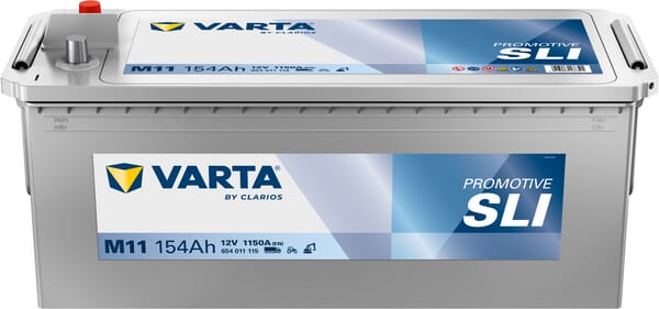 Batterie 12V 154Ah 1150A M11 VARTA Promotive SLI — réf. 654011115