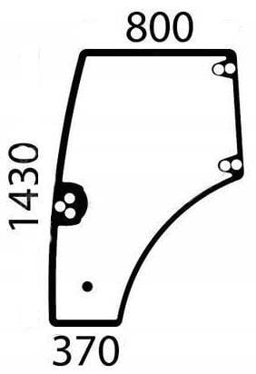 Vitre de porte inférieure — réf. 84396396N