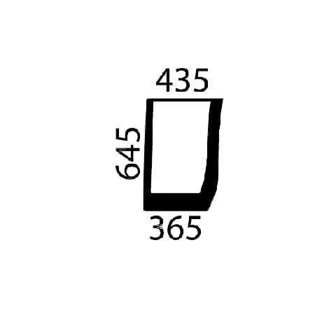 Pare-brise, partie inf. CNH — réf. 87304259