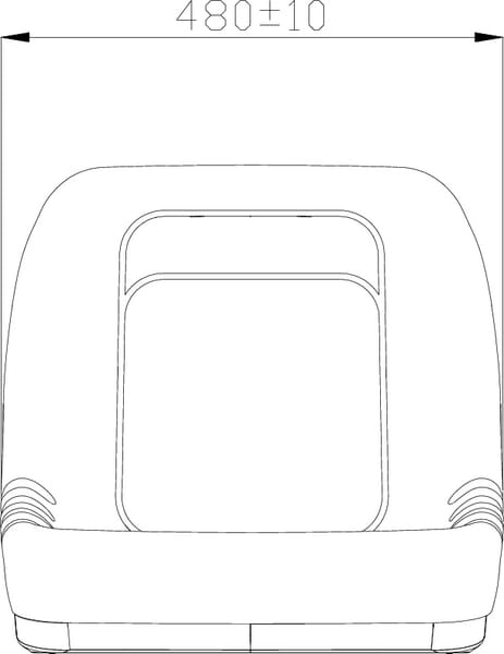 Revêtement de siège noir PVC vue 4