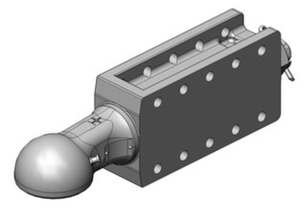 Oeillet d'attelage K80® avec palier à visser ISO 24347 · réf. 006639327A02