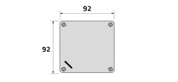 Armoire aluminium 92x92mm vue 2