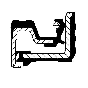 Joint CASSETTE 235x270x20 FKM · réf. 215291600N