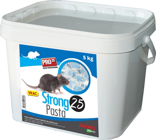 Raticide en pâte au brodifacoum 5kg · réf. RDBRD21007