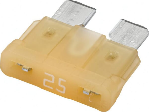 Fusible lame standard 32V 25A longueur 18,6mm blanc pack 50x Hella · réf. 8JS711689002