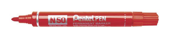 Marqueur N50 rouge Pentel · réf. 000222NI
