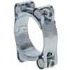 Hose clamp 2-piece with double band, zinc plated