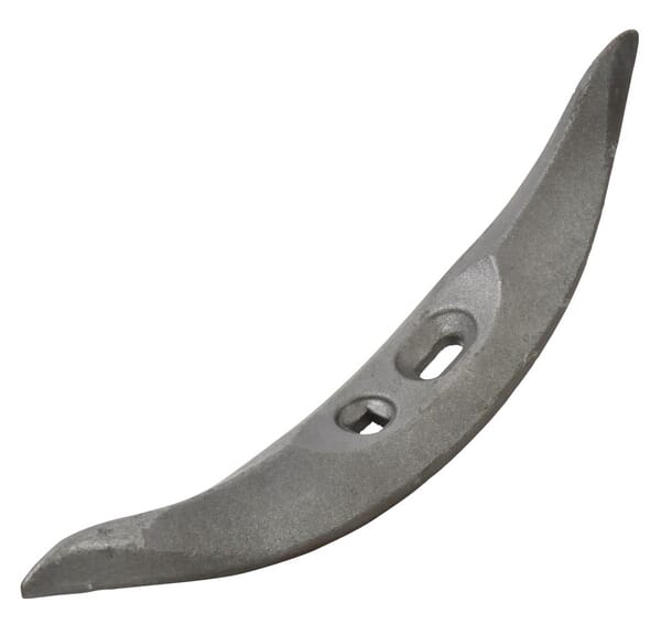 Pointe de cultivateur 406mm réversible, courbée, 2 trous — réf. 488658