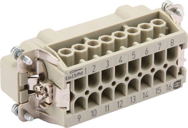 Insert mâle E 16P raccord vissé 1-16 · réf. 09330162601