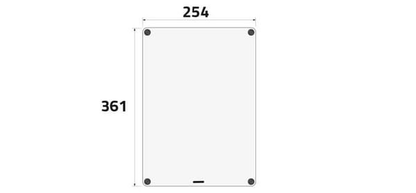 Armoire plastique 254x361x111mm vue 2