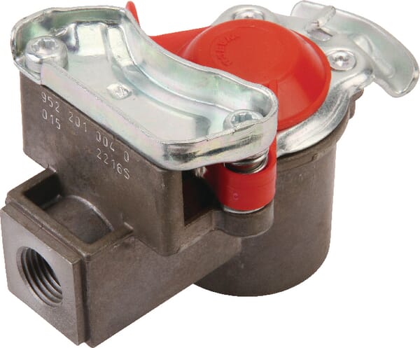 Tête d'attelage avec filtage d'intégré M16x1.5 rouge — réf. 9522010040