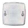 Marker light 5W, square, 12/24V, transparent/white, bolt on, 84x51x84mm, Blade terminal, Hella