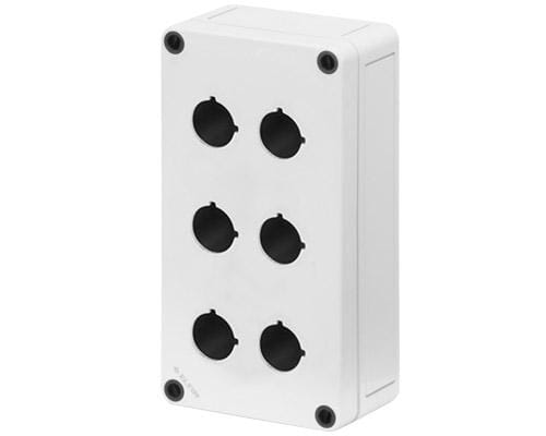 Boîtier touch. 6 hl 22 mm H=57 mm · réf. 080CS09185P6