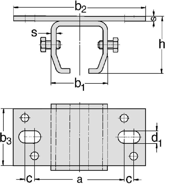 Douil.fix.plaf.rail simp.Gr.0 vue 2