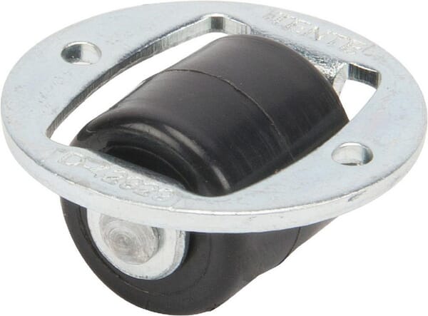 Roue fixe roulement en polyamide Ø14x14mm, Fixation de plaque: 26 Load: 15kg, Tente · réf. 1298UOI014P80