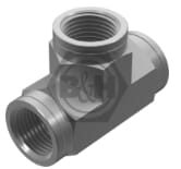 Raccord T egale femelle BSP 3/8 · réf. TBB06