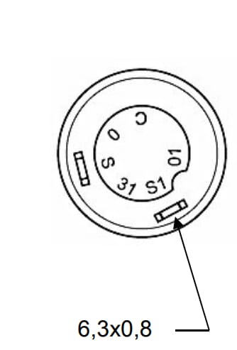 Interrupteur poussoir, Start, rond, jaune vue 3