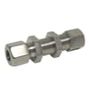 Bulkhead couplings stainless steel - cutting ring fitting metric x cutting ring fitting metric
