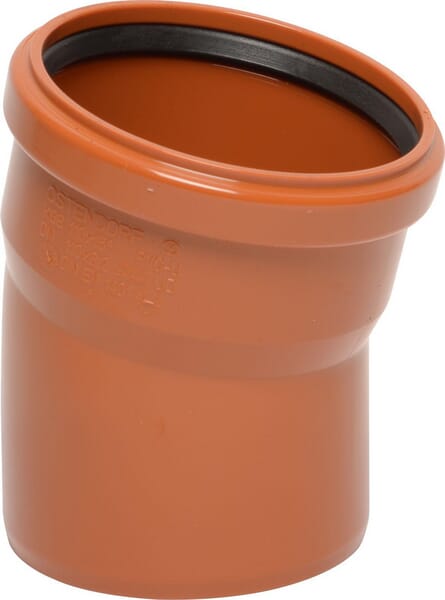 Coude PVC 110 mm x 15° · réf. 16151110015