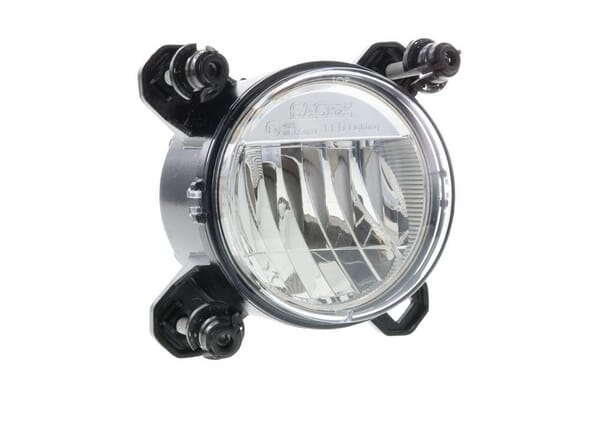 Phare LED, 16W, rectangulaire, 12-24V, Ø90mm,AMP superseal 3 broches, feux de route/feux de croisement, Sacex — réf. 0352A7647A