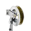 Hose reel automatic stainless steel including rotary bracket, high-pressure hose not included