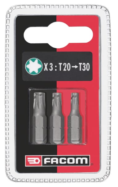 Lot de 3 embouts 25mm t20-30 · réf. EX12J3