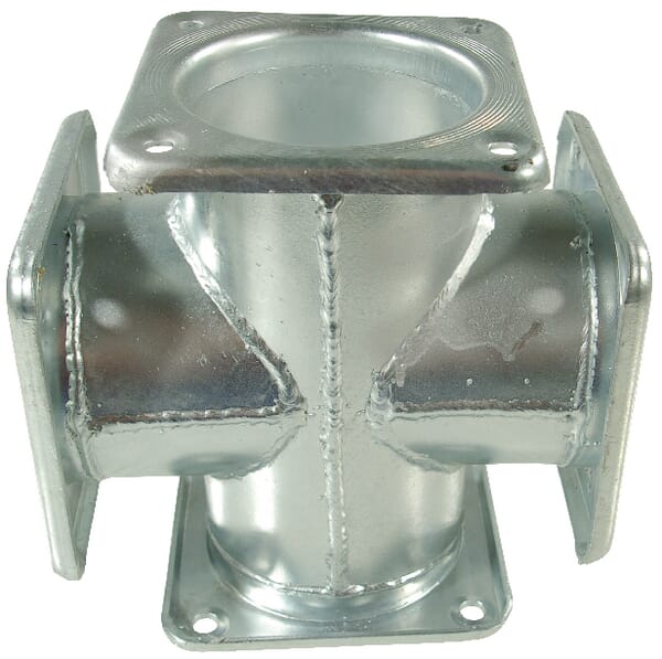 Křížový kus se 4 čtyřhrannými přírubami