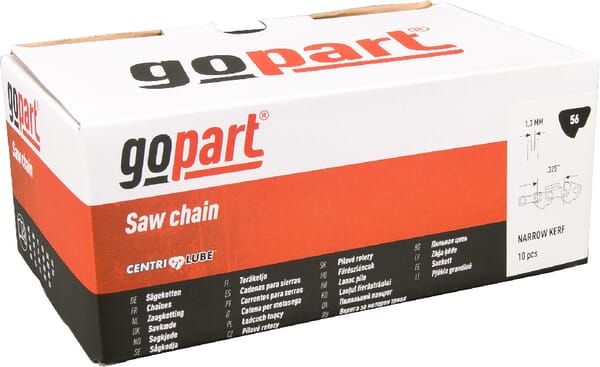 Chaîne de tronçonneuse .325" 1,3mm 56 DL gopart · réf. 32513S56NKGP10