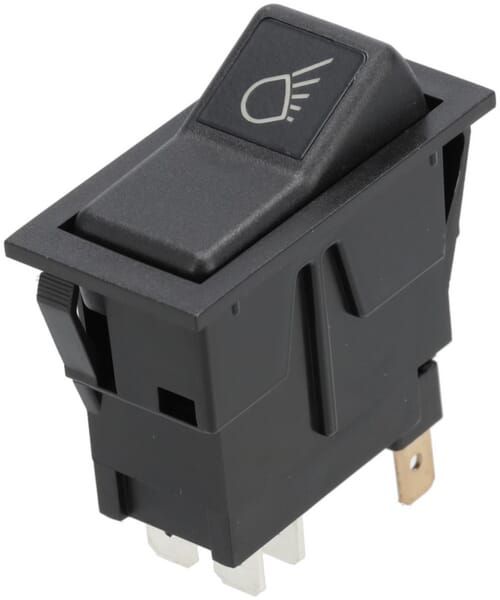 Interrupteur à bascule, I-0, off-on, 12V, 4 pôles, lampe de travail droite — réf. SW10049KR