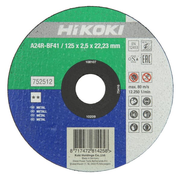 Disq. à couper métal 125x2,5mm · réf. 752512