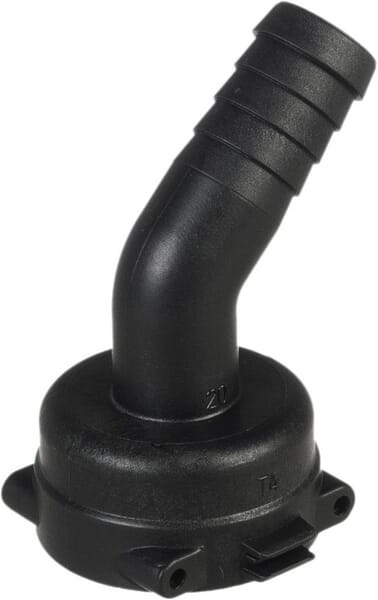 Raccord de tuyau 45° 2 mm avec connexion femelle T4 · réf. 1192420