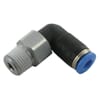 Rotary push-in L-fitting, rotatable via ball-bearing, male thread with external hex ECRM