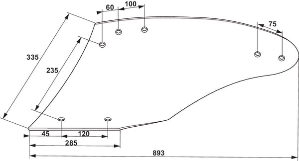 Versoir gauche AR4H IRONCARB G&B vue 2