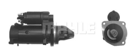 Démarreur 12V, 3.2kW, 10 dents, CW, avec réducteur, Mahle · réf. MS397